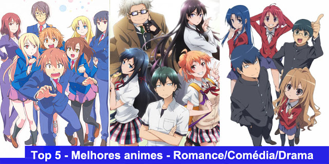 TOP 5 ANIMES DE ROMANCE COM BEIJO 