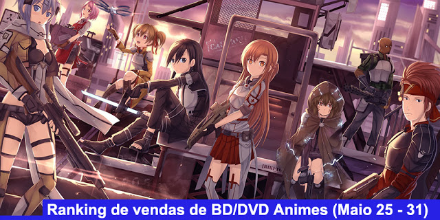 Ranking semanal de vendas de BD/DVD de animes (Junho 25 - 31) - IntoxiAnime