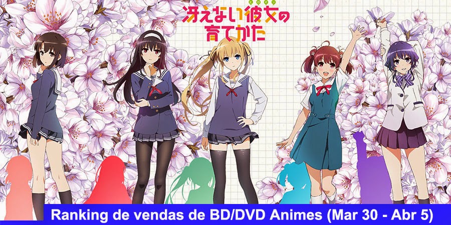 Ranking de Vendas de BD/DVD de Anime (Novembro 25 - Dezembro 01