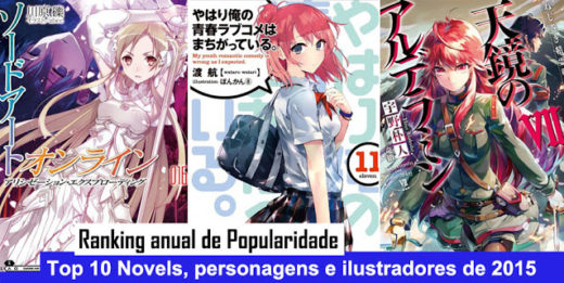 Ranking Semanal: Light Novels mais vendidas (Nov 26 - Dez 02) - IntoxiAnime