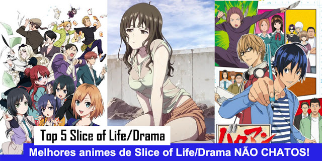 Top 5 Melhores Animes - Slice of Life/Drama NÃO CHATOS