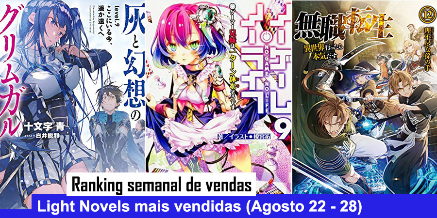 Ranking semanal de vendas de Light Novels (Dezembro 22 - 28) - IntoxiAnime