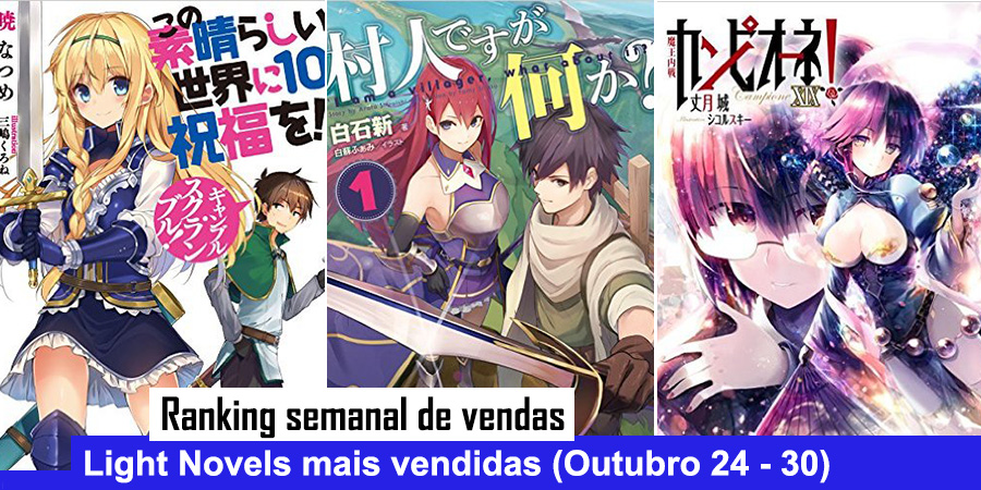 Último volume de KonoSuba vendendo bem! – Light Novels mais