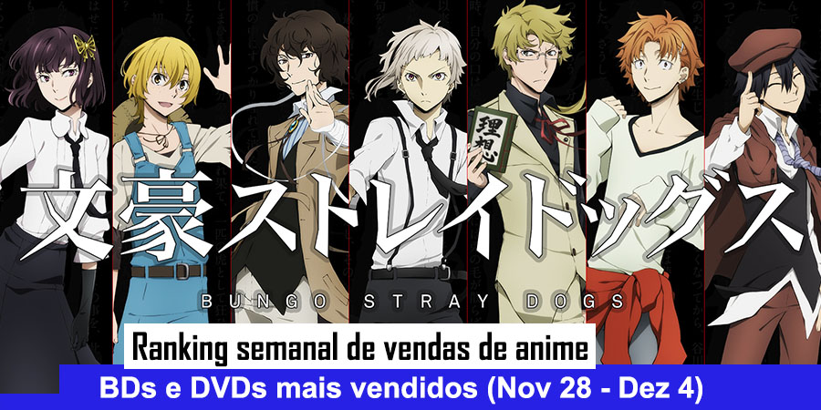 Ranking Semanal: BD/DVDs de Anime Mais Vendidos (Nov 28 - Dez 4) -  IntoxiAnime