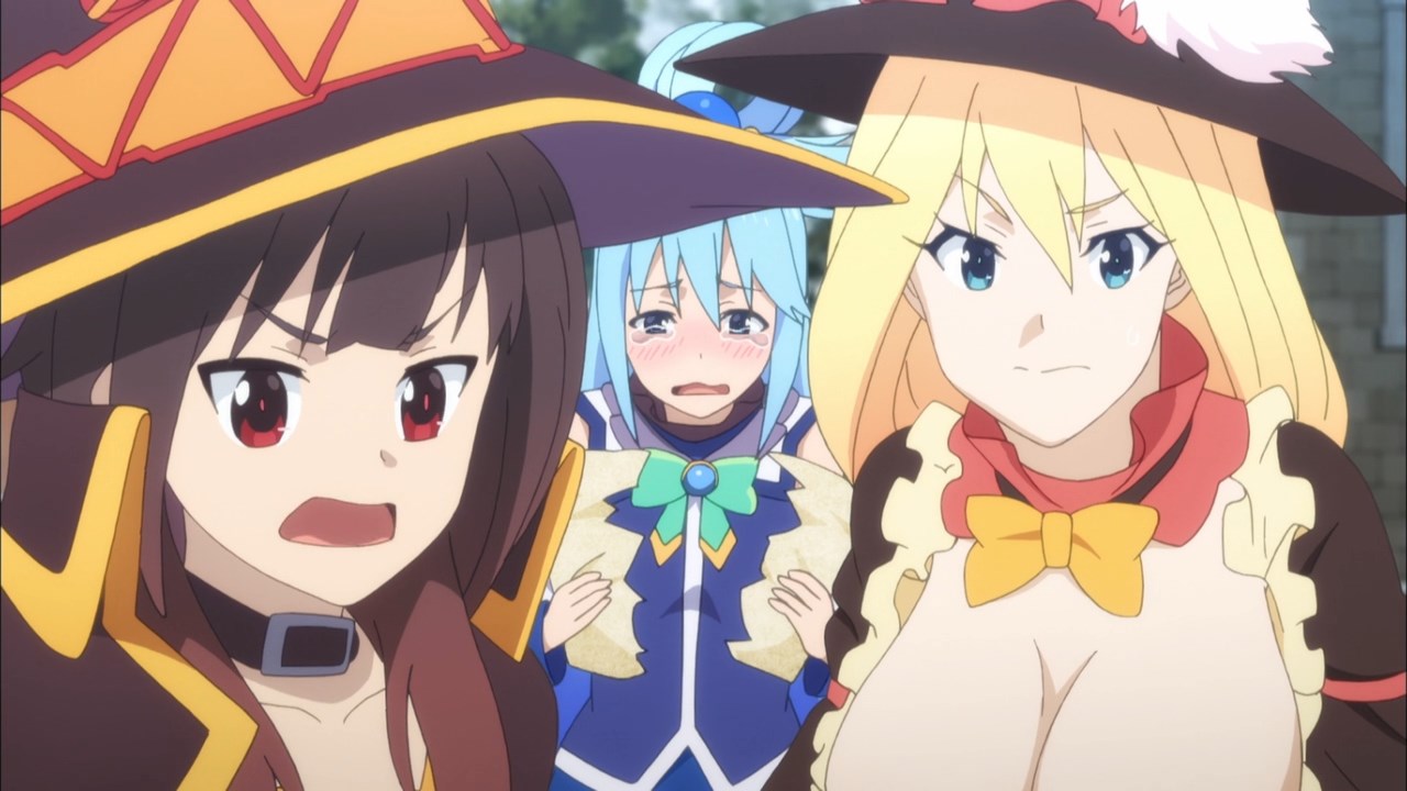 Konosuba = humor ao quadrado - Eu quero que você me use como