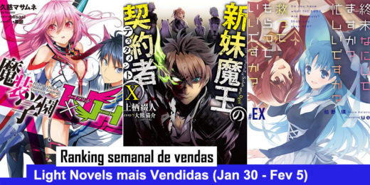 Ranking semanal de vendas de Light Novels (Dezembro 22 - 28) - IntoxiAnime