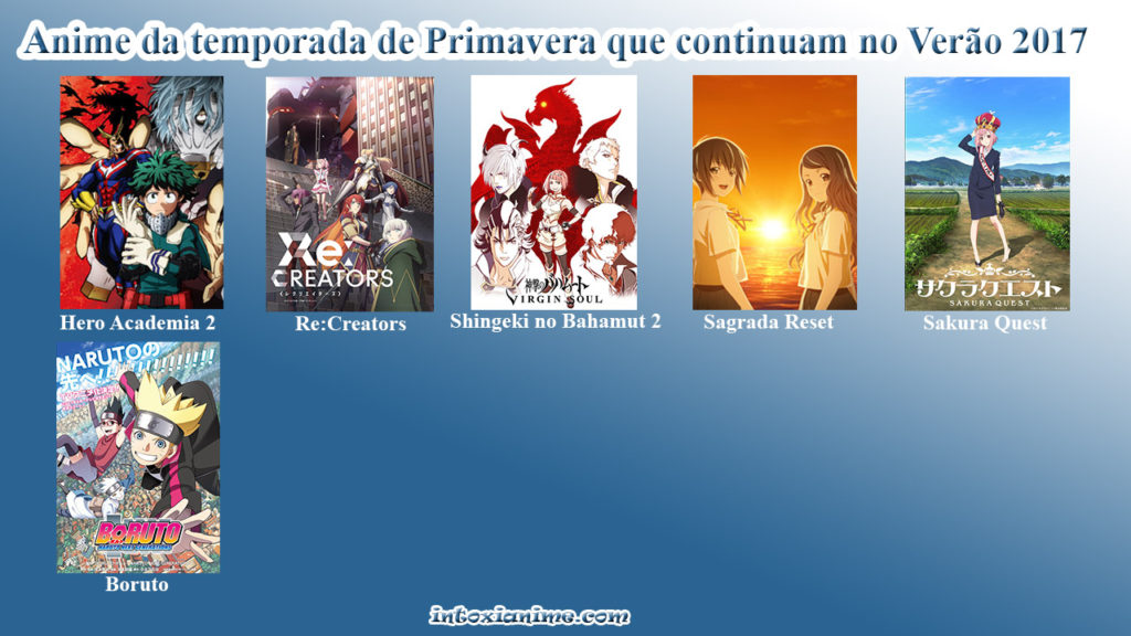 Temporada de Verão 2017 - Guia Completo das Séries de Anime