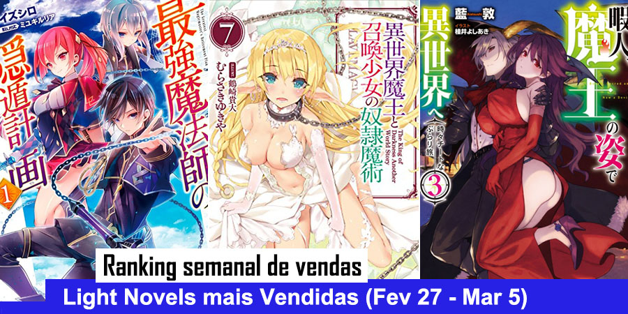 Ranking semanal: Light Novels mais Vendidas (Ago 28 - Set 3) - IntoxiAnime