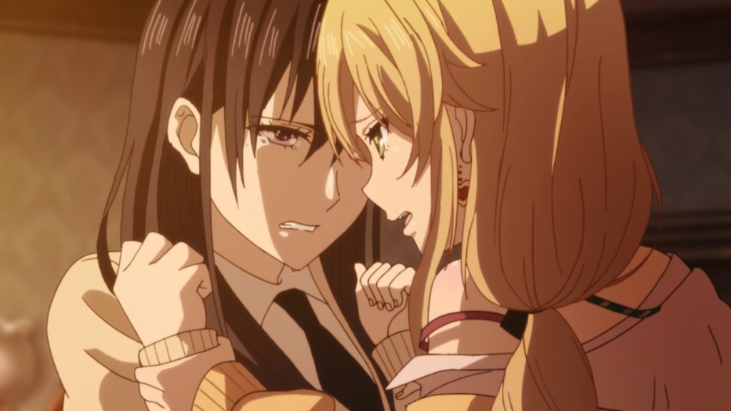 Casal beijo meninas-Anime Design HD Wallpaper Visualização