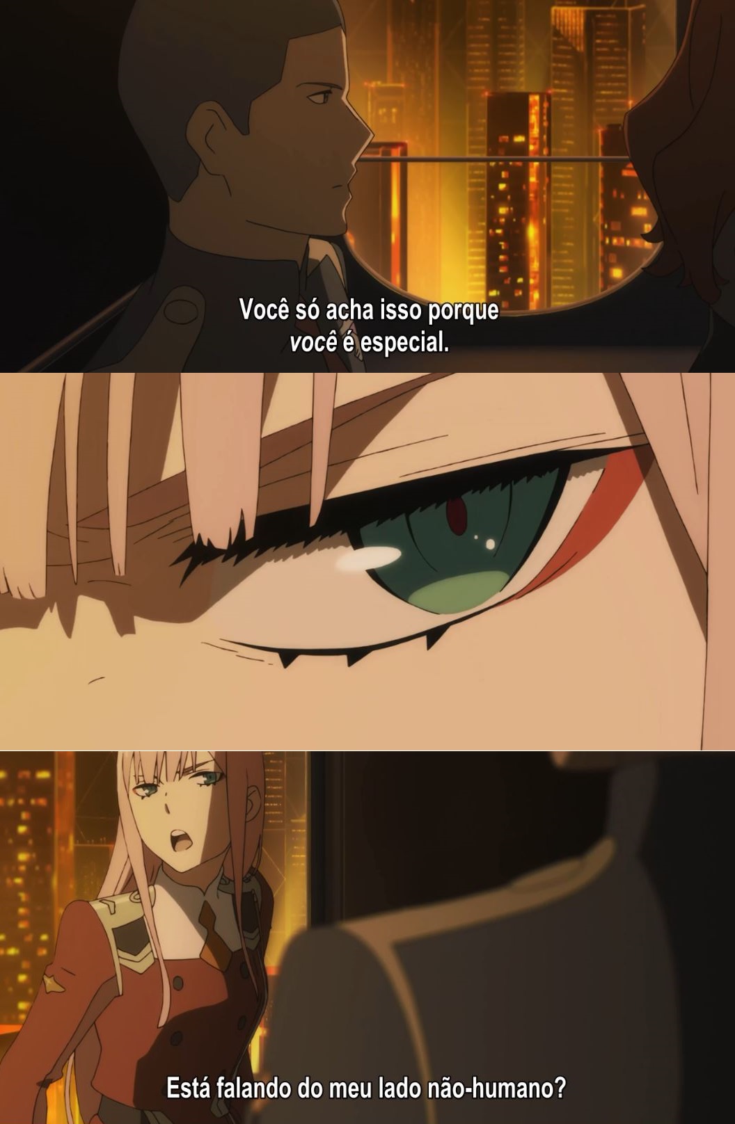 Mas eu te chamei de alimento!  DARLING in the FRANXX (Dublado