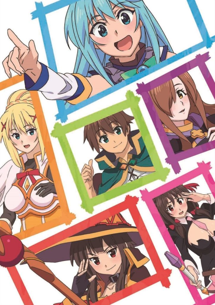 Konosuba: site revela data de estreia e elenco musical