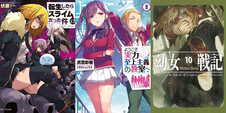 Ranking de Vendas Semanal de Light Novels (Novembro 18 - 24