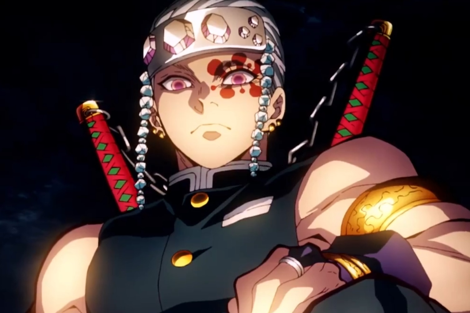 Тэнгэн узуи. Тенген узуй. Кленоки раскающий демонов2сезон. Тёнген узуй. Клинок рассекающий демонов 2 сезон демоны.