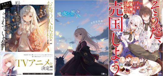 Light Novels mais Vendidas entre 10/01 e 16/01/2022