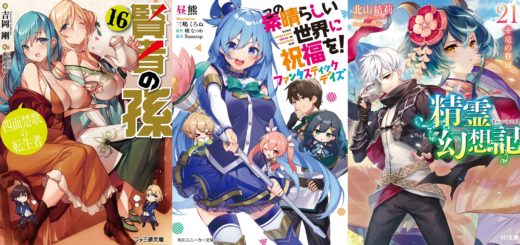 Light Novels mais Vendidas entre 28/02 e 06/03/2022