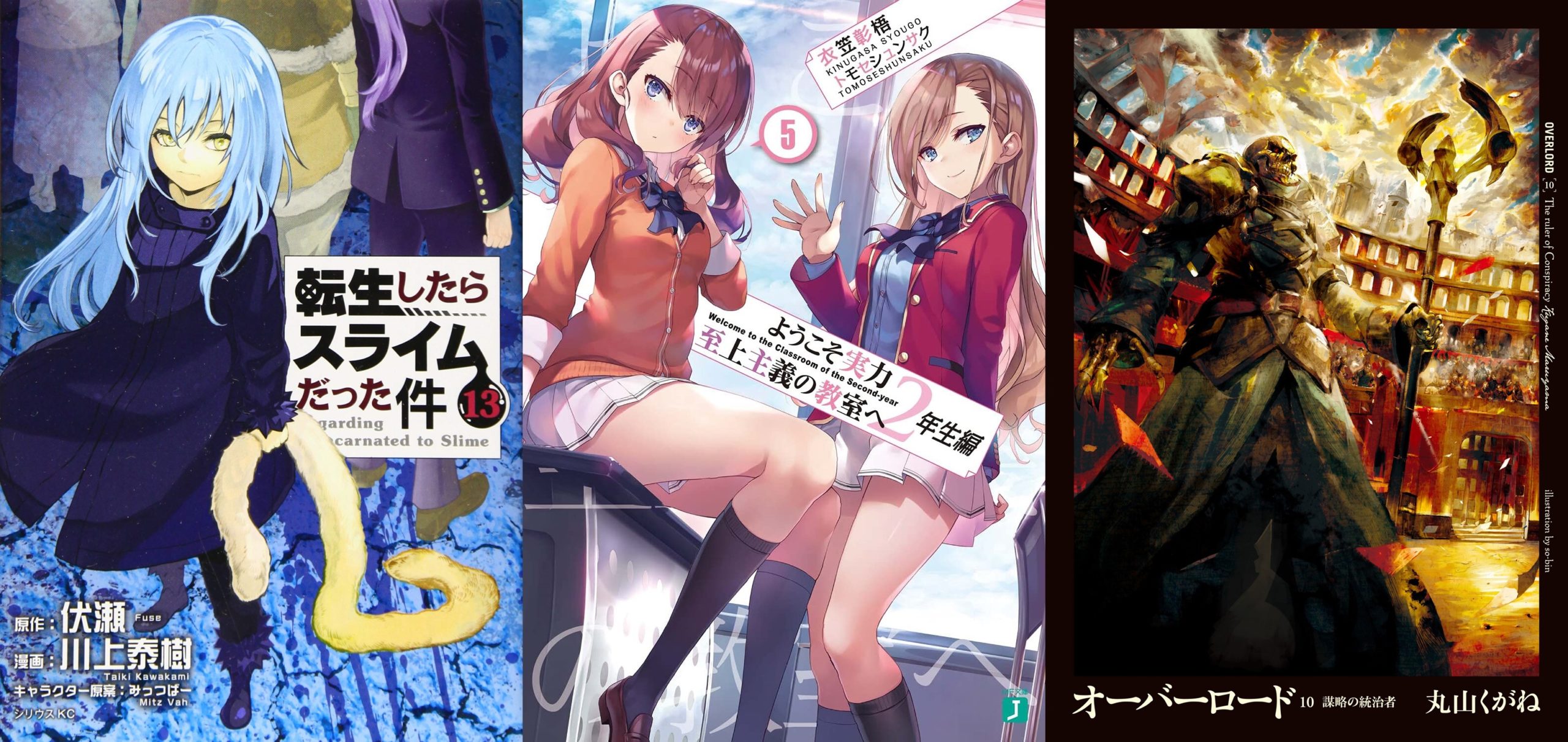 Light Novels mais vendidas (Dezembro 16 - 22) - IntoxiAnime