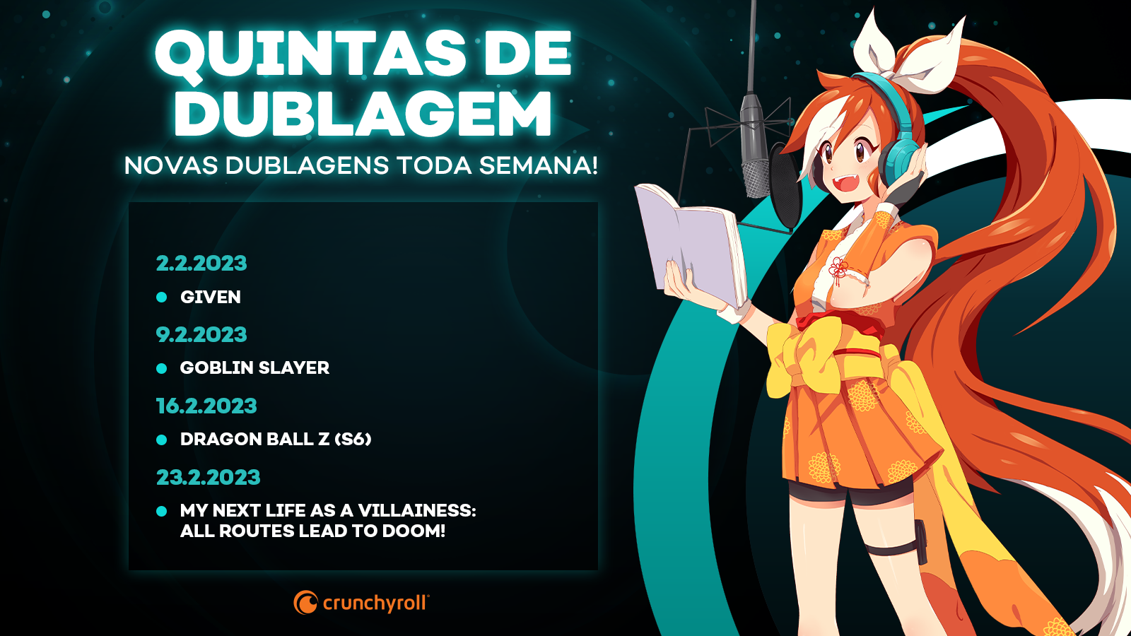 calendario semanal crunchyroll