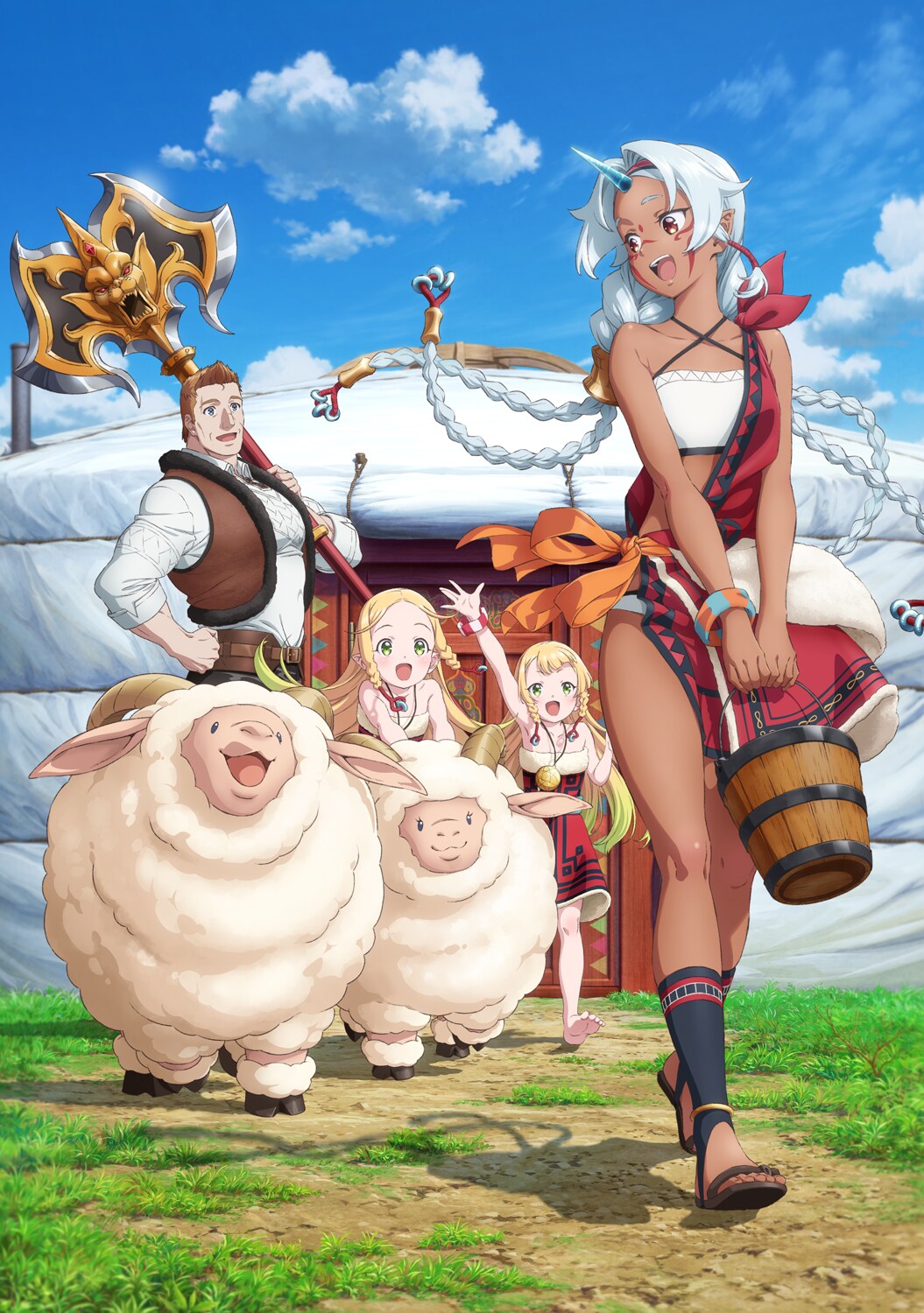 Visual principal do anime Ryoumin 0-nin Start no Henkyou Ryoushu-sama